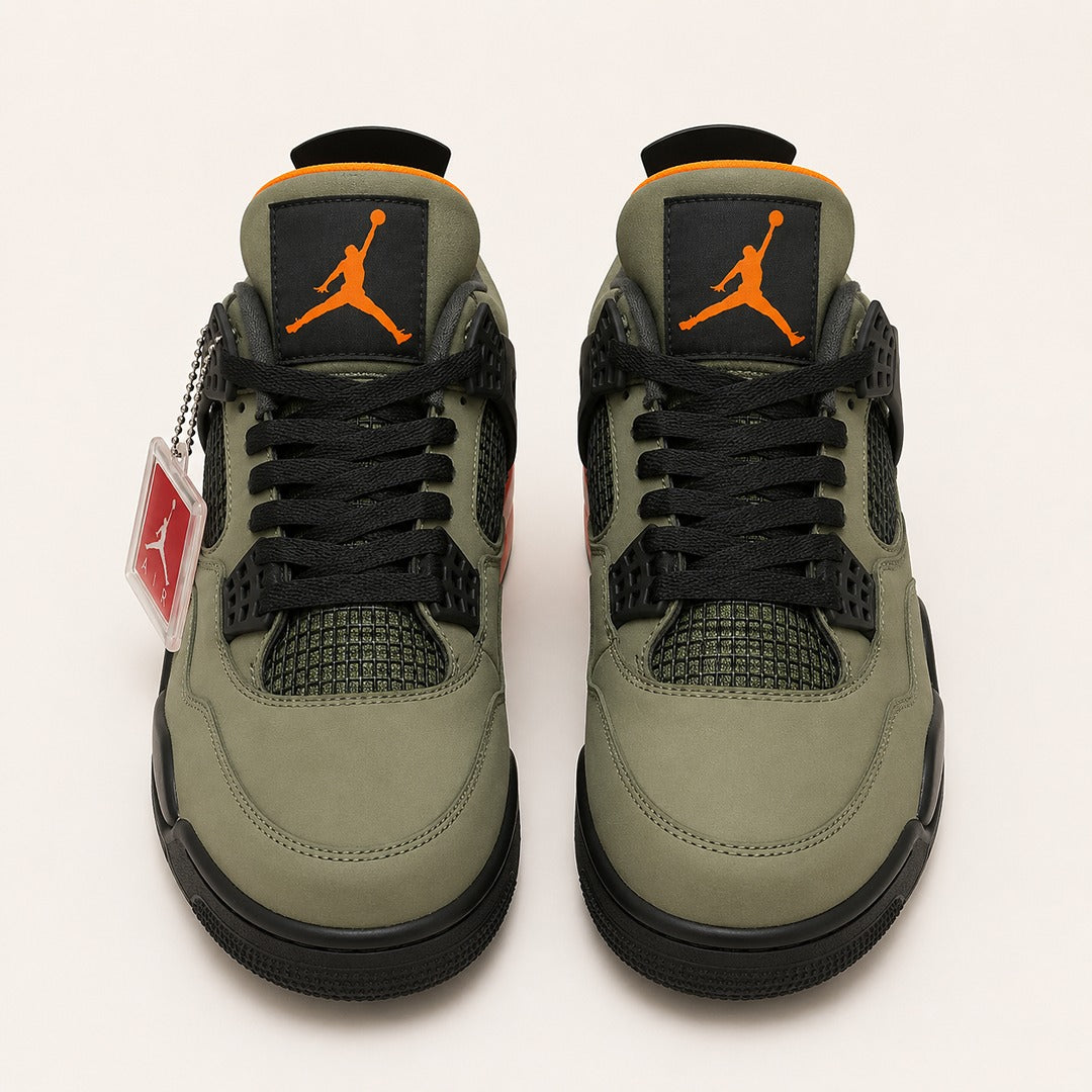 NIKE AIR JORDAN RETRO 4 OLIVE GREEN SHOES