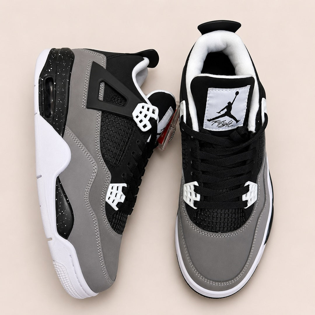 NIKE AIR JORDAN RETRO 4 CEMENT GREY SHOES