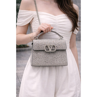 VALENTINO GARAVANI V SLINING CRYSTAL MINI BAG