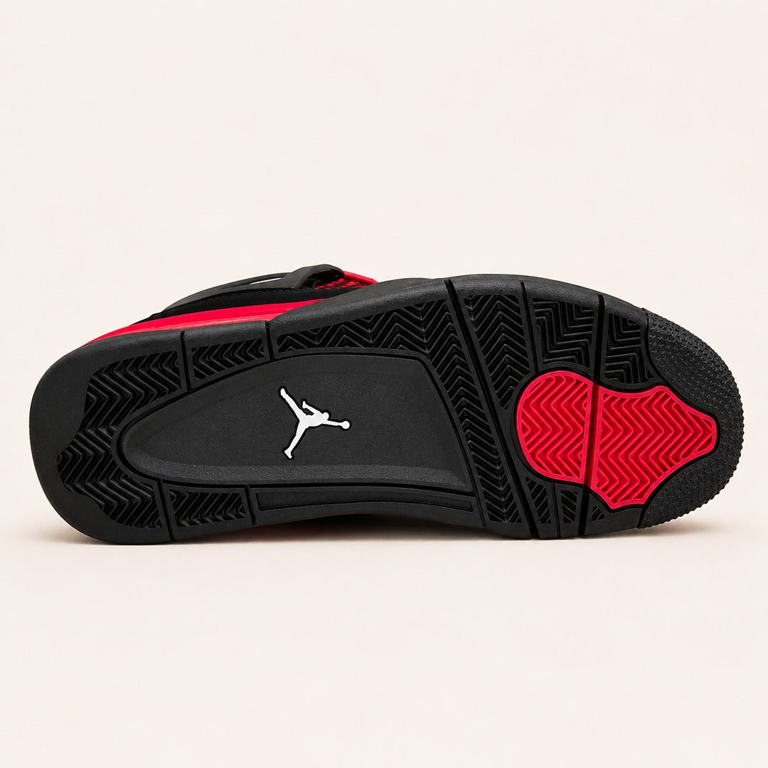 NIKE AIR JORDAN RETRO 4 THUNDER RED BLACK
