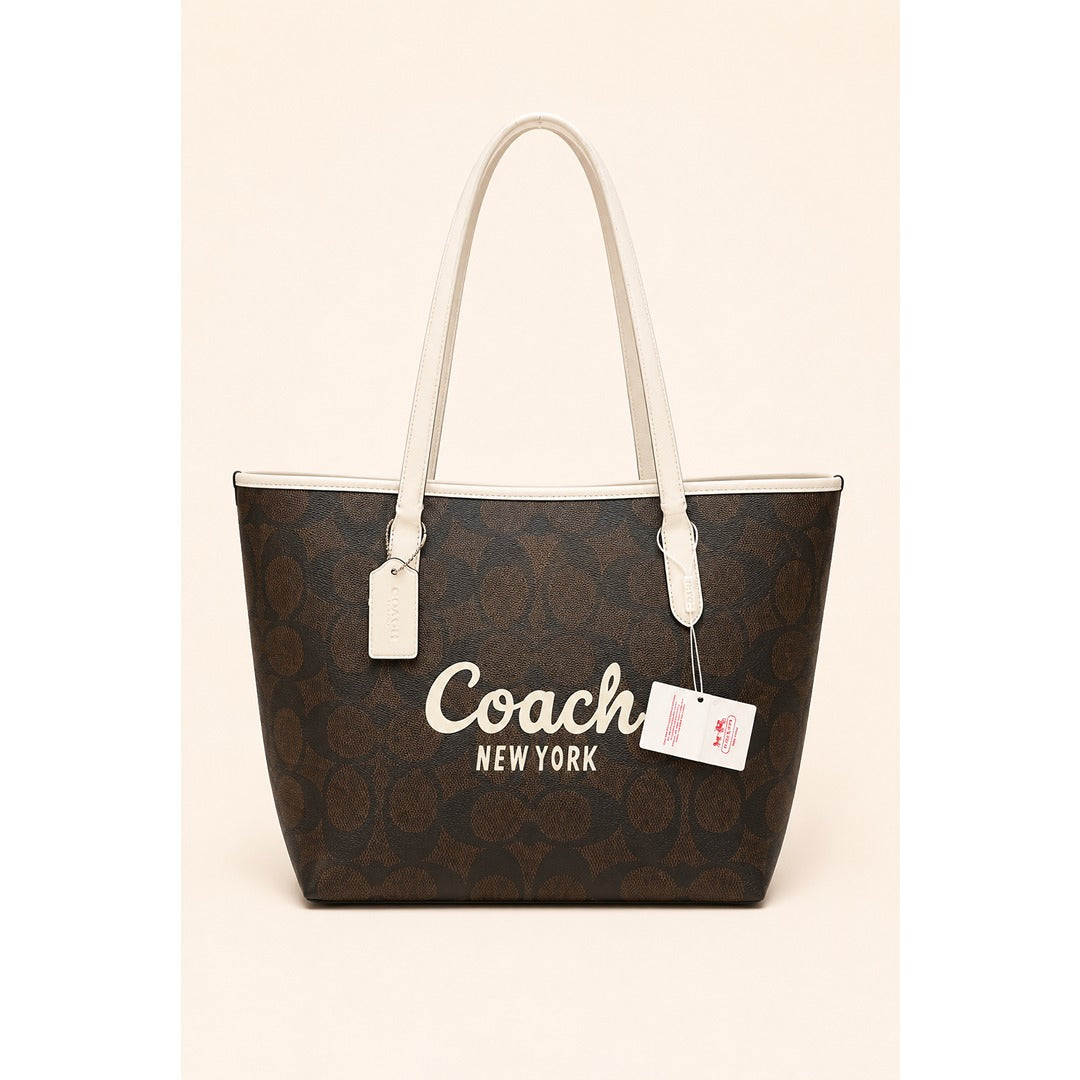 COACH CITY TOTE SIGNATURE CANVAS BAG