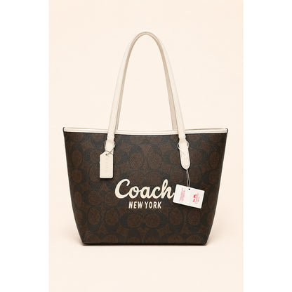 COACH CITY TOTE SIGNATURE CANVAS BAG