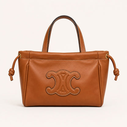 CELINE SMALL CABAS DRAWSTRING CUIR TRIOMPHE
