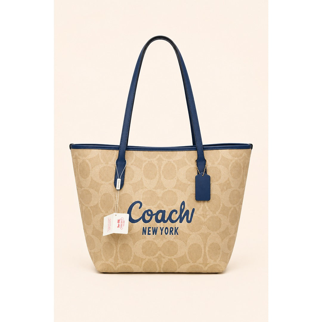 COACH CITY TOTE SIGNATURE CANVAS BAG