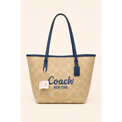 COACH CITY TOTE SIGNATURE CANVAS BAG