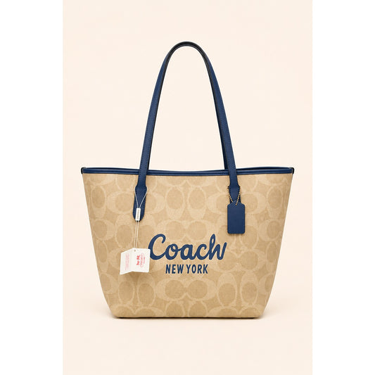 COACH CITY TOTE SIGNATURE CANVAS BAG