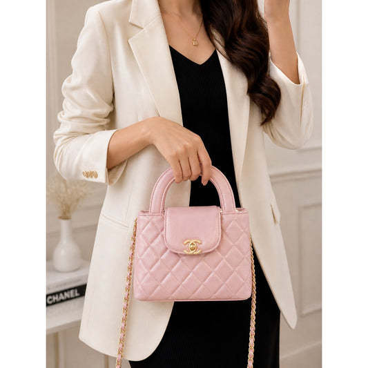 CHANEL KELLY MINI FLAP BAG TOP HANDLE