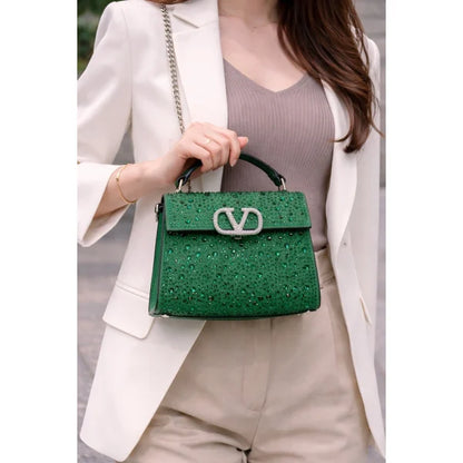 VALENTINO GARAVANI V SLINING CRYSTAL MINI BAG