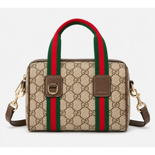 GUCCI MINI GG CANVAS TOP HANDBAG