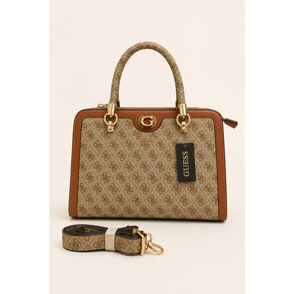 GUESS IZZY 4G LOGO SATCHEL BAG