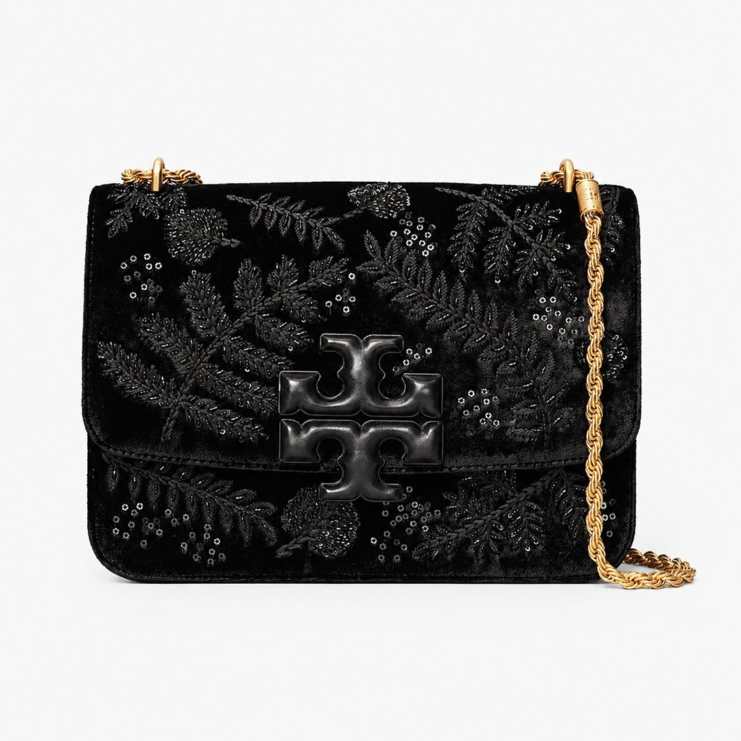 TORY BURCH ELEANOR EMBROIDERED VELVET