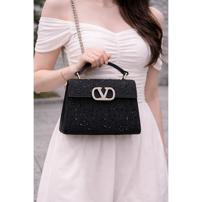 VALENTINO GARAVANI V SLINING CRYSTAL MINI BAG