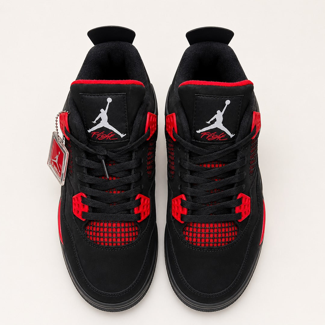 NIKE AIR JORDAN RETRO 4 THUNDER RED BLACK