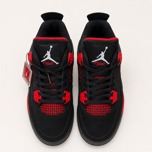 NIKE AIR JORDAN RETRO 4 THUNDER RED BLACK