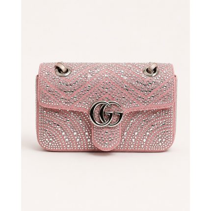 GUCCI GG MARMONT CRYSTAL SHOULDER BAG