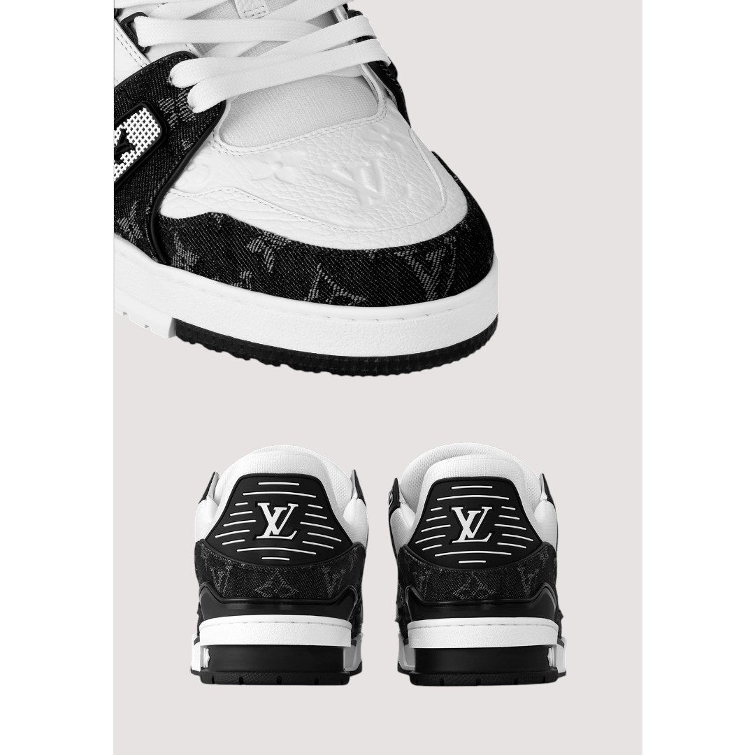 LOUIS VUITTON LV TRAINER BLACK WHITE