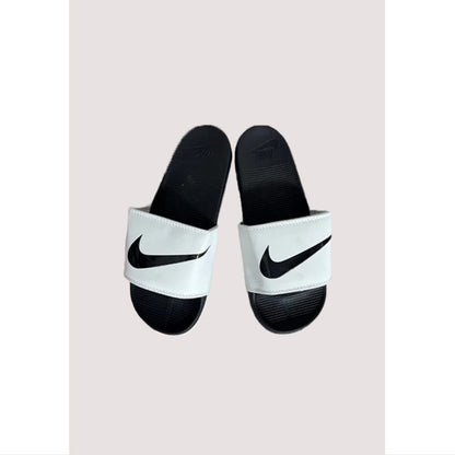 NIKE WHITE-BLACK TICK REBELLION ADELIDE SLIDE