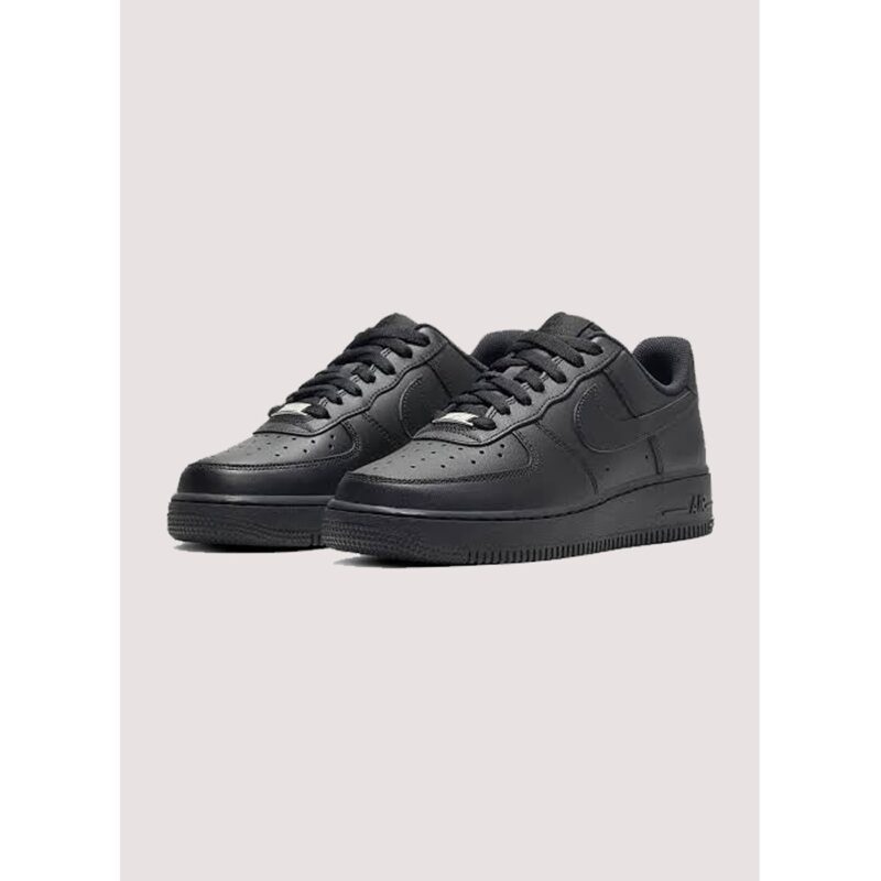 NIKE AIR FORCE-1 FLAX ALL BLACK