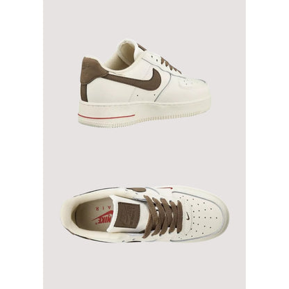 NIKE AIR FORCE 1 LOW CREAM-BROWN SHOES
