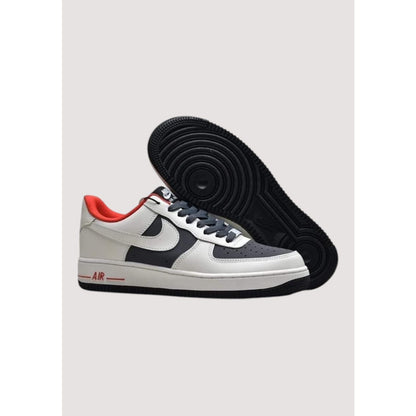NIKE AIR FORCE 1 LOW CREAM GREY RED