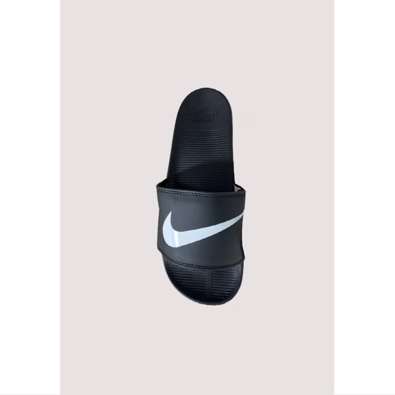NIKE ALL BLACK-WHITE TICK REBELLION ADELIDE SLIDE