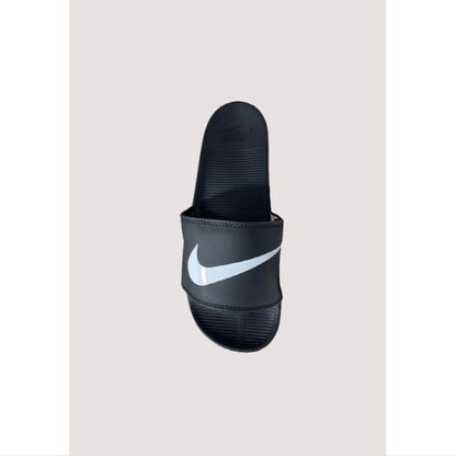NIKE ALL BLACK-WHITE TICK REBELLION ADELIDE SLIDE
