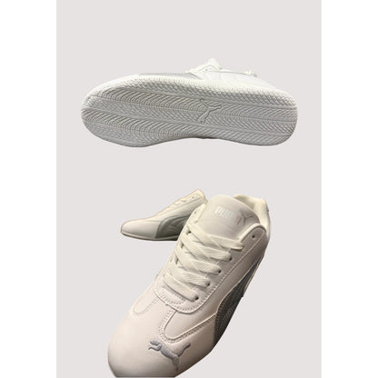 PUMA SPEEDCAT WOMENS WHITE SILVER